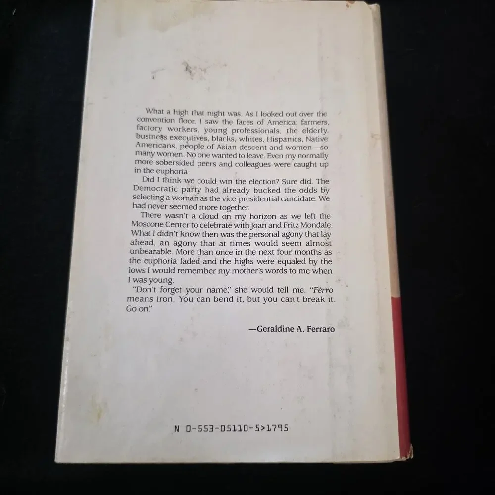 Ferraro, My Story, Geraldine Ferraro